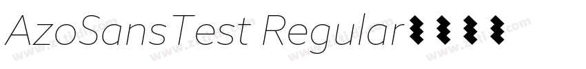 AzoSansTest Regular字体转换